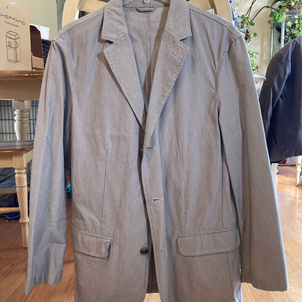 Sonoma Jacket - Medium - Off white with black pinstripes